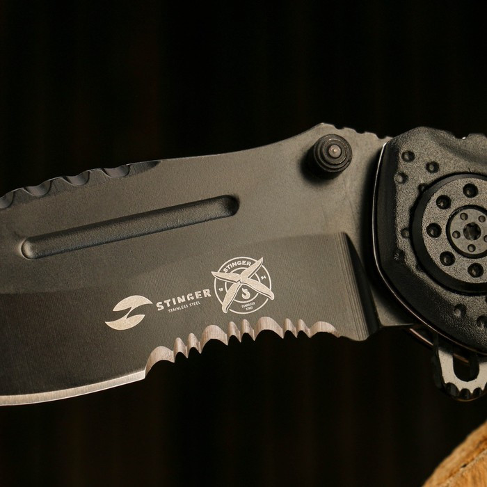 Складной нож Stinger, 85 мм, рукоять: сталь, коробка картон - фото 2 - id-p222533819