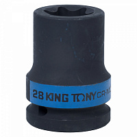 KING TONY 657528M KING TONY Головка торцевая ударная TORX Е-стандарт 3/4", E28, L = 56 мм