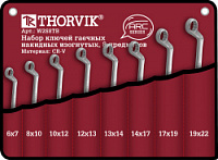 Thorvik W2S8TB W2S8TB Набор ключей гаечных накидных изогнутых серии ARC в сумке, 6-22 мм, 8 предметов - фото 1 - id-p222444077