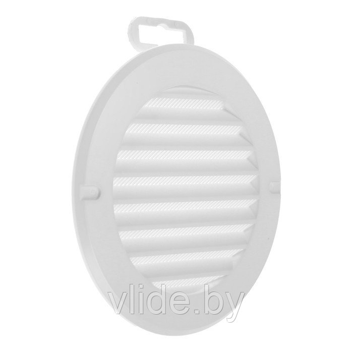 Решетка вентиляционная ZEIN, d=100 мм, круглая, с сеткой, с фланцем, неразъемная - фото 5 - id-p205232556