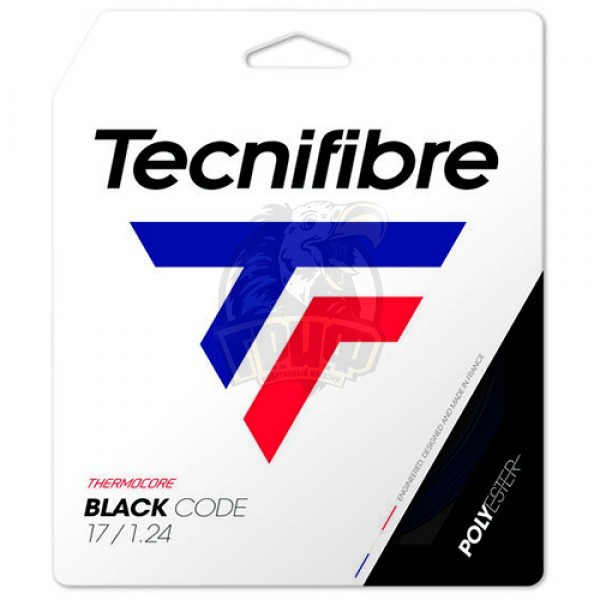Струна теннисная Tecnifibre Black Code 1.28/12 м (черный) (арт. 04GBL128XB) - фото 1 - id-p222536336