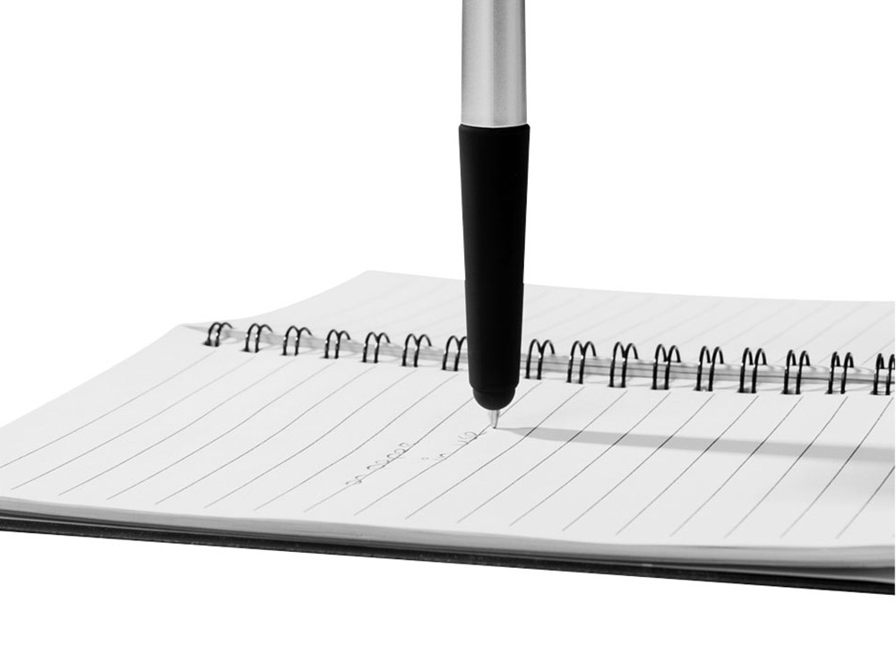 Ручка - стилус Gumi, серебристый, черные чернила - фото 3 - id-p222536803