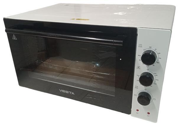 Настольная мини печь для дома выпечки пиццы кухни запекания Электродухока электропечь VESTA MP-V 2342 E Белая - фото 1 - id-p222536937