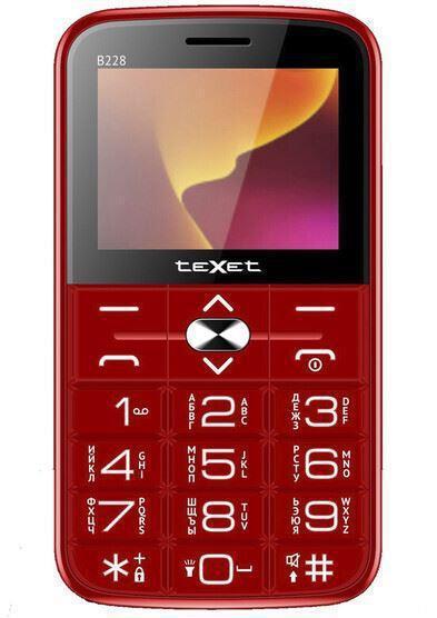 TEXET TM-B228 Red - фото 1 - id-p222537010