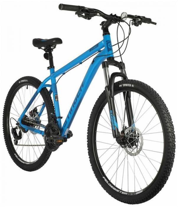 Горный велосипед 26 дюймов взрослый мужской скоростной алюминиевый легкий STINGER 26AHD.ELEMEVO.18BL3 синий - фото 2 - id-p222537049