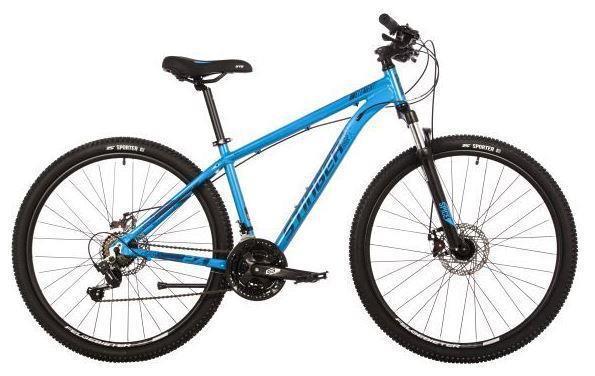 Горный велосипед 27.5 дюймов взрослый мужской скоростной алюминиевый легкий STINGER 27AHD.ELEMEVO.16BL3 синий - фото 1 - id-p222537052