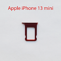 Cим-лоток (Sim-слот) Apple iPhone 13 mini (красный)