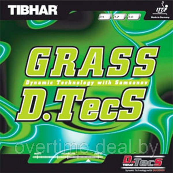 Накл д/ракетки н/т TIBHAR Grass D.TecS OX (no sponge) bl арт 9182 - фото 1 - id-p222536168