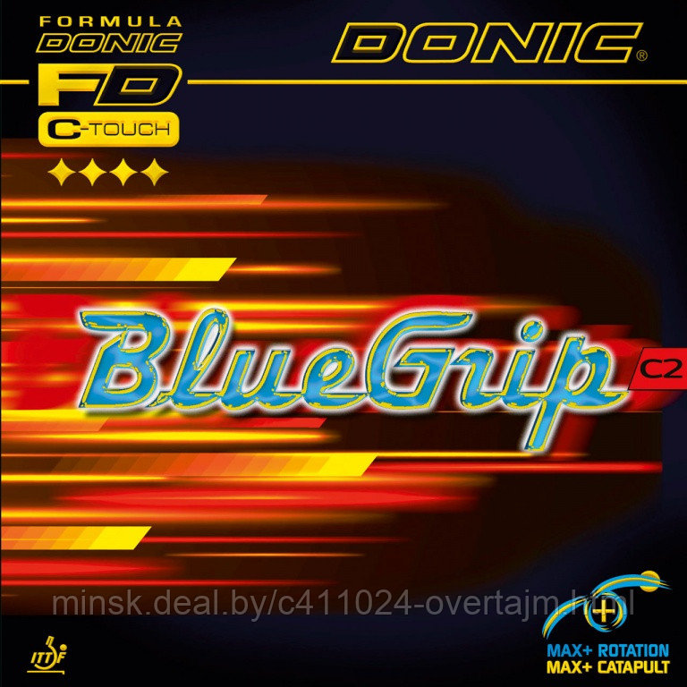 Накладка д/ракетки н/т DONIC BlueGrip С2 max red арт. 000241