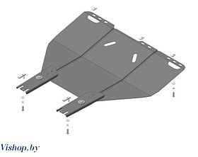 Защита картера двигателя и кпп Ford C-max (03-07-15), (2 мм, Сталь)