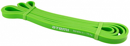 Эспандер ленточный петля Atemi, ALR0113, 208х1,3 см, 4-15 кг, зеленый - фото 1 - id-p222536425