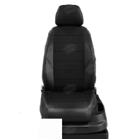 Автомобильные чехлы для сидений Nissan Almera седан, хэтчбек. ЭК-01 чёрный/чёрный