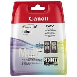 Canon PG-510/CL-511 2970B010 Картридж для PIXMA MP240/260/480, MX320/330, 4 цвета, 244 стр. - фото 1 - id-p212699621