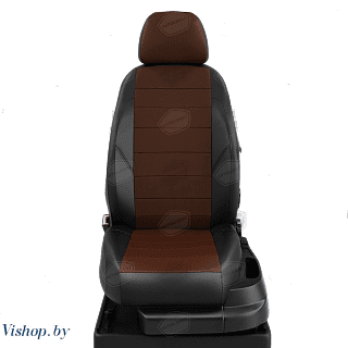 Автомобильные чехлы для сидений Skoda Rapid седан. ЭК-11 шоколад/чёрный