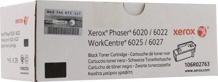 Xerox 106R02763 Принт-картридж черный (2K) Phaser 6020/6022/ WC 6025/6027 - фото 1 - id-p212699082