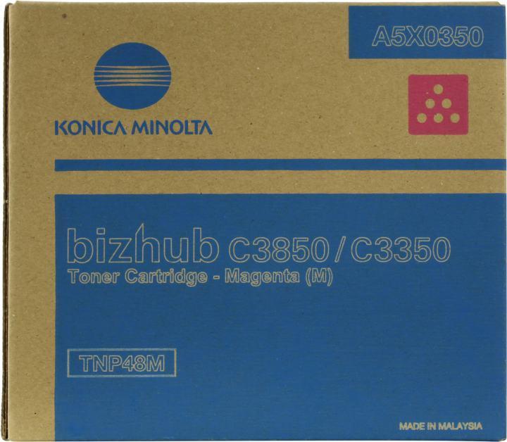 Konica Minolta Тонер-картридж TNP-48M пурпурный для bizhub C3350/C3850/3850FS 10 000 стр. - фото 1 - id-p212722904