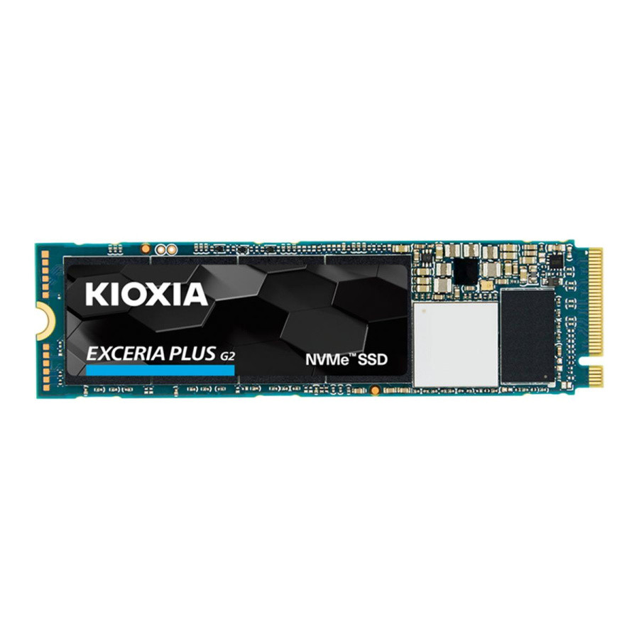 M.2 2280 500GB KIOXIA EXCERIA PLUS G2 Client SSD LRD20Z500G PCIe Gen3x4 with NVMe, 3400/3200, IOPS 650/600K, - фото 1 - id-p222525333