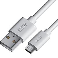 GCR Кабель 0.15m MicroUSB, белый, быстрая зарядка, 28/24 AWG, GCR-53360 Greenconnect