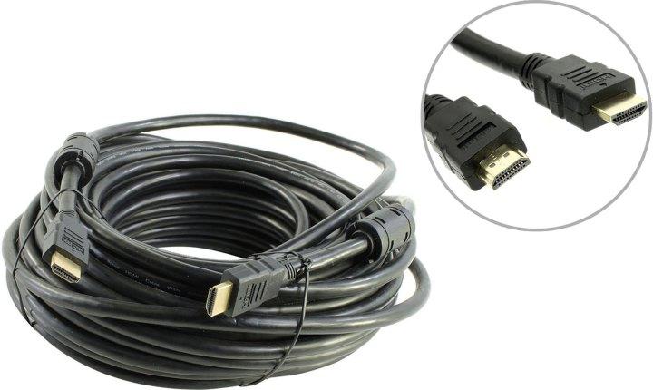 AOpen ACG511D-20м Кабель HDMI to HDMI (19M -19M) 20м 2 фильтра ver1.4