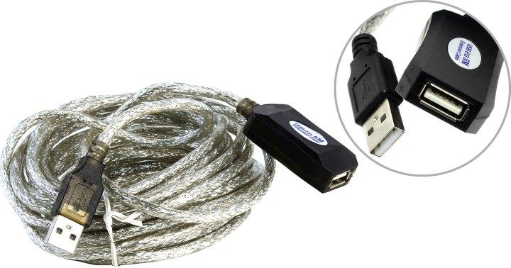 Aopen/Qust Кабель-адаптер USB2.0-repeater, удлинительный активный Am-- Af 5м (ACU823-5M) [6938510851314] - фото 1 - id-p215125023