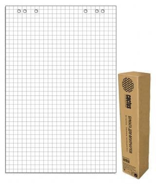 Блок бумаги Cactus CS-PFC20S-5 для флипчартов 67.5х98см клетка 20л (упак.:5шт) - фото 1 - id-p214276384