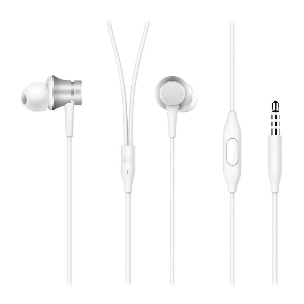 Гарнитура проводная Xiaomi Mi In-Ear Headphones Basic ZBW4355TY,Серебристый - фото 1 - id-p219836521