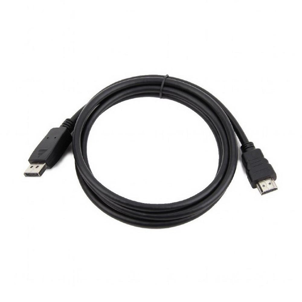 Cablexpert Кабель DisplayPort- HDMI, 7.5м, 20M/19M, черный, экран, пакет (CC-DP-HDMI-7.5M)