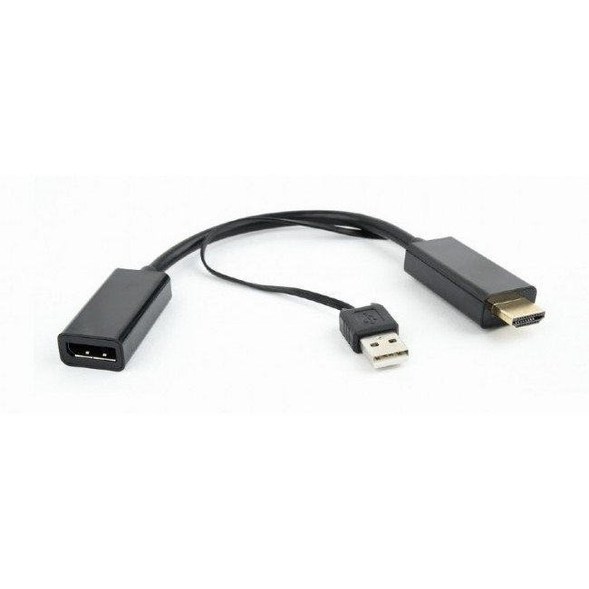 Cablexpert Конвертер HDMI- DisplayPort HD19M+USBxHD20F, черный (DSC-HDMI-DP) - фото 1 - id-p214701281