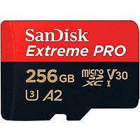 Micro SecureDigital 256GB Sandisk Extreme Pro microSDXC + SD Adapter + Rescue Pro Deluxe 200MB/s