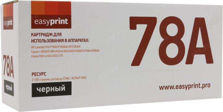 EasyPrint CE278A/Cart728 Картридж LH-78A для HP LJ P1566/1606/Canon MF4410/4430 (2100 стр.) с чипом - фото 1 - id-p212711685