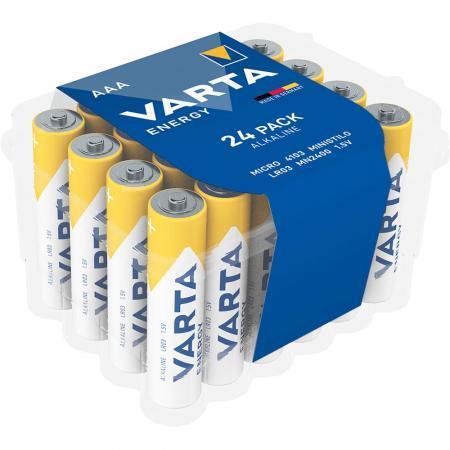 Батарейка Varta ENERGY LR03 AAA BOX24 Alkaline 1.5V (4103) (24/288) (24 шт.) - фото 1 - id-p222366471
