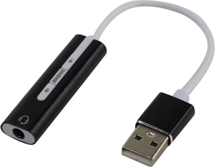 ORIENT AU-04PLB, Адаптер USB to Audio (звуковая карта), jack 3.5 mm (4-pole) для подключения телефонной - фото 1 - id-p212703637