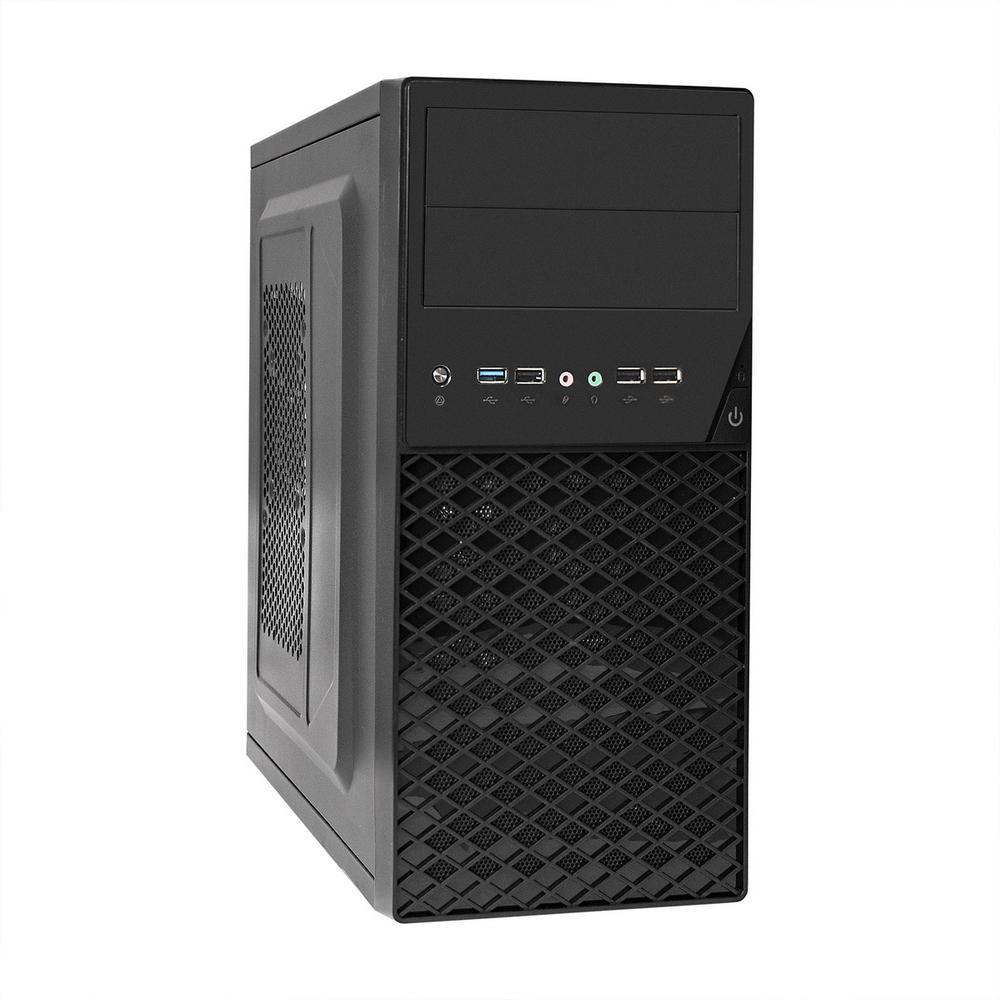 Exegate EX284031RUS Корпус Minitower BA-203U Black, mATX, AA500, 80mm, 2*USB+1*USB3.0, Audio - фото 1 - id-p203914711