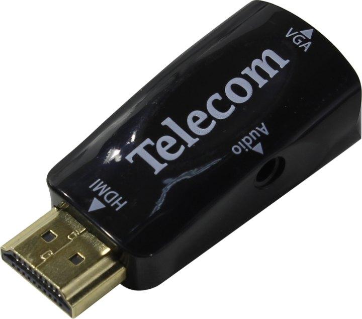 Конвертер Telecom TTC4021B Converter HDMI (M) -- VGA (15F) + audio - фото 1 - id-p212700540