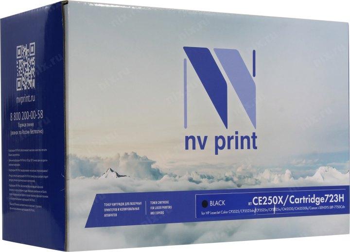 Картридж NV-Print аналог CE250X/Cartridge 723H Black для HP LJCP3525/3530MFP Canon LBP-7750 - фото 1 - id-p212440789