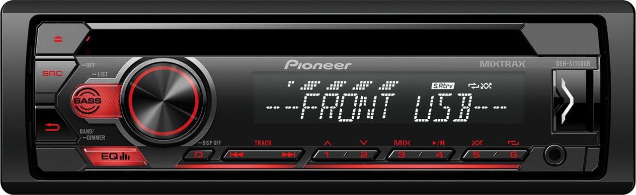 Автомагнитола CD Pioneer DEH-S1150UB 1DIN 4x50Вт - фото 1 - id-p216230662