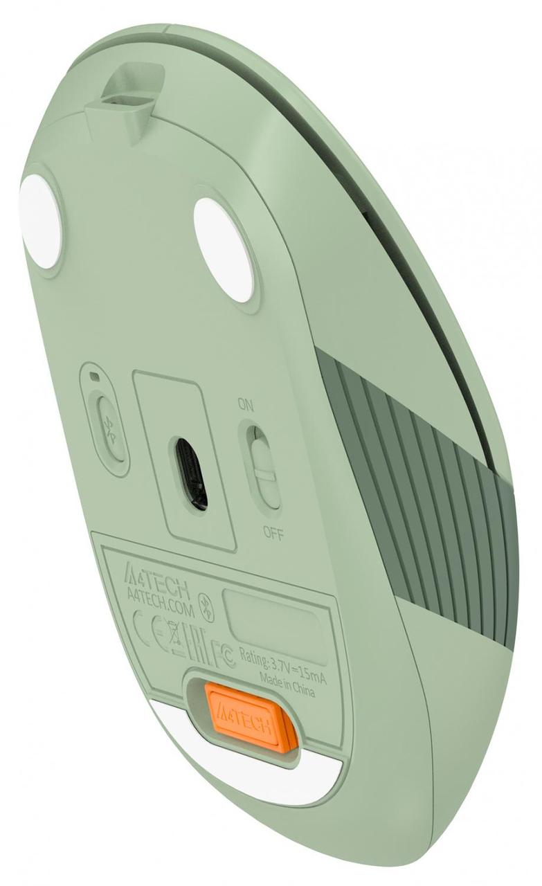 Манипулятор A4Tech FSTYLER Wireless&Bluetooth Optical Mouse FB10C Matcha Green (RTL) USB 4btn+Roll - фото 1 - id-p214272770