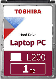 Жесткий диск Toshiba SATA-III 1Tb HDWL110UZSVA Notebook L200 Slim (5400rpm) 128Mb 2.5"