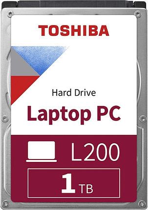 Жесткий диск Toshiba SATA-III 1Tb HDWL110UZSVA Notebook L200 Slim (5400rpm) 128Mb 2.5", фото 2