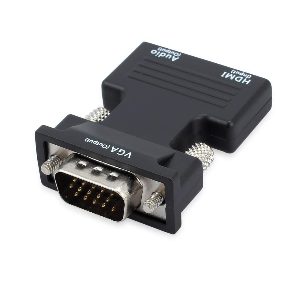 ORIENT C105, Адаптер HDMI F - VGA 15M+Audio, для подкл.монитора/проектора к выходу HDMI, аудиокабель в - фото 1 - id-p214270488