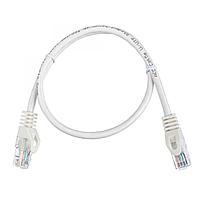 Патч-корд ACD-LPU5C-5DW Cat5e UTP 24AWG 4Pair, 7/0.18мм CU Белый, 0.5м (741722)