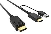 Кабель аудио-видео Buro HDMI (m)/DisplayPort (m) 3м. Позолоченные контакты черный (HDMI-DP-3M)