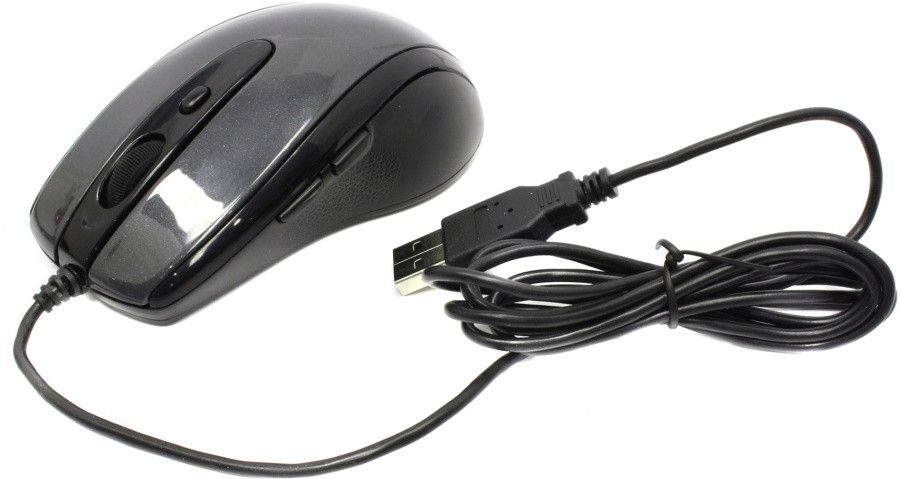 Манипулятор A4Tech V-Track Mouse N-708X-1 Glossy Grey (RTL) USB 6btn+Roll - фото 1 - id-p219224998