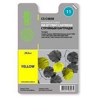 Картридж Cactus CS-C4838 (№11) Yellow для HP 2000/2500/1000/1100/1200/2200/2300/2600/2800(восстановлен из б/у)