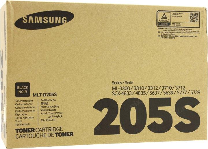Картридж лазерный Samsung MLT-D205S SU976A черный (2000стр.) для Samsung ML-3310/3710/SCX-5637/4833 - фото 1 - id-p222074636