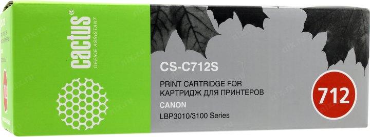 Картридж Cactus CS-C712(S) для Canon LBP-3010/3100 серии - фото 1 - id-p203918059