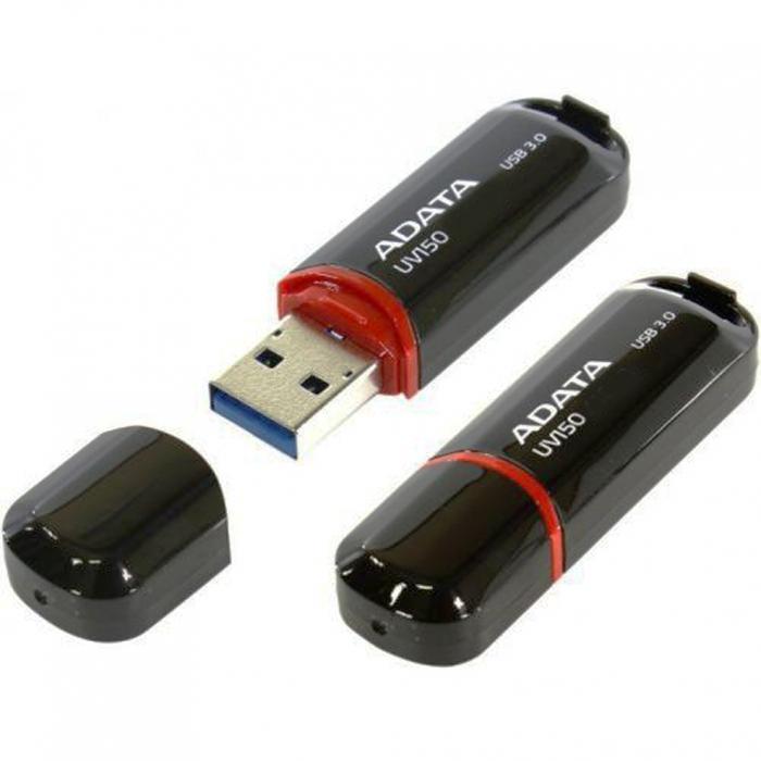 Накопитель A-DATA DashDrive UV150 AUV150-64G-RBK USB3.0 Flash Drive 64Gb - фото 1 - id-p204694690