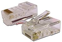 Коннектор Lanmaster (TWT-PL45-8P8C-6) UTP кат.6 RJ45 прозрачный (упак.:100шт)