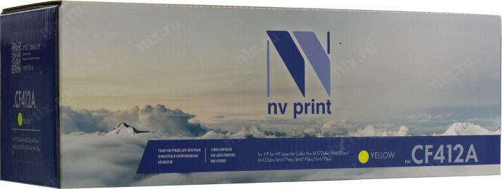 Картридж NV-Print аналог CF412A Yellow для LaserJet Pro M452 M477 - фото 1 - id-p216982980