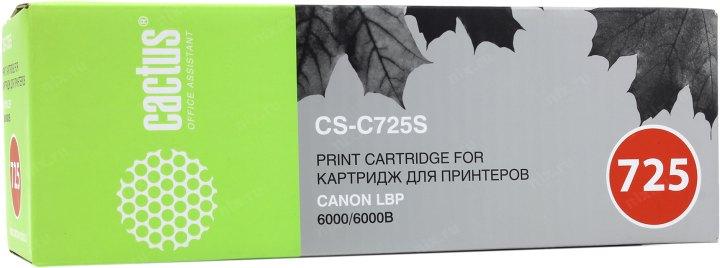 Картридж Cactus CS-C725(S) для Canon LBP6000/6000B - фото 1 - id-p203917519